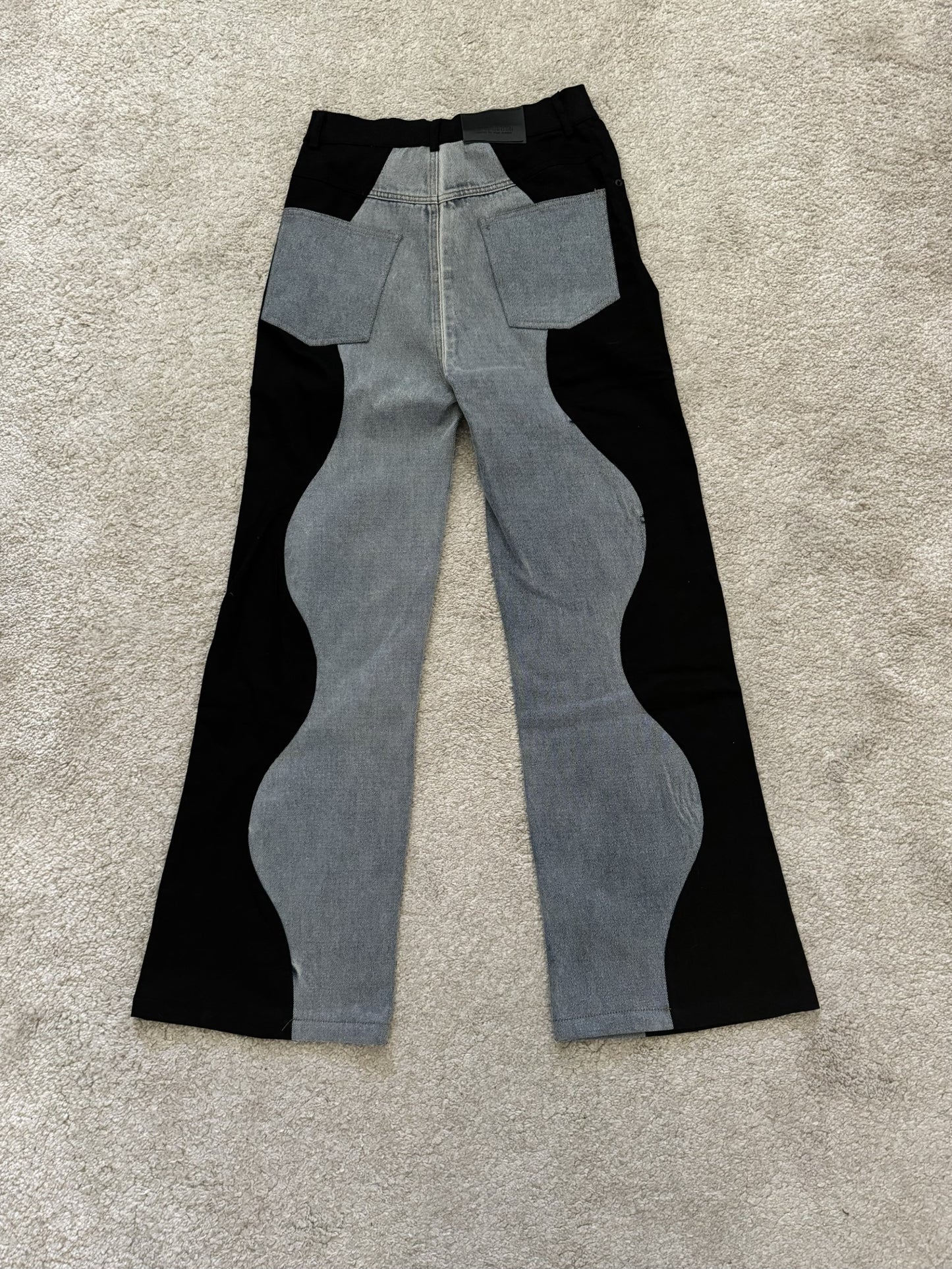 Black Pattern Jeans